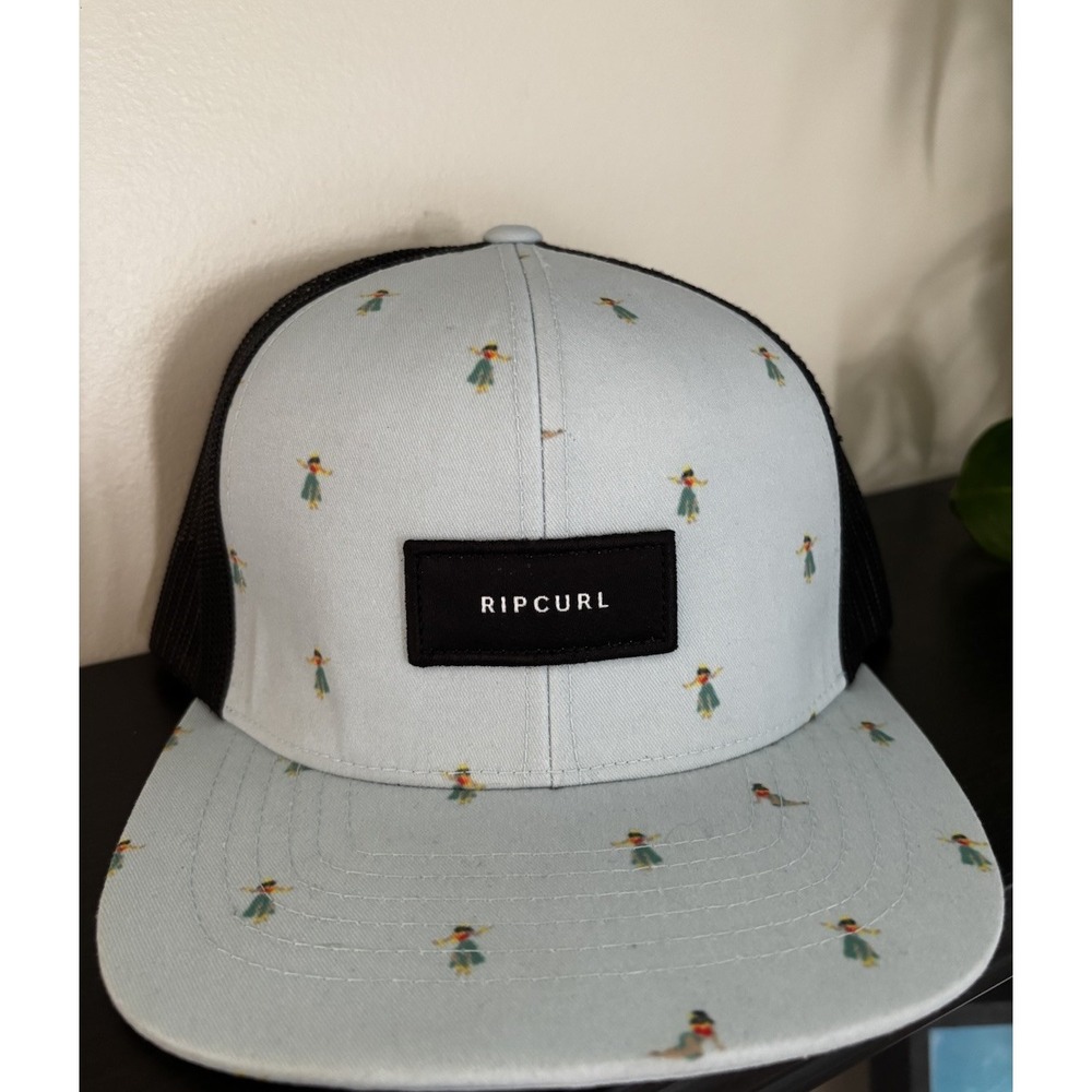 Rip Curl hula Dancer Trucker Snapback Hat Surfer Skater Hawaii Cap Beach